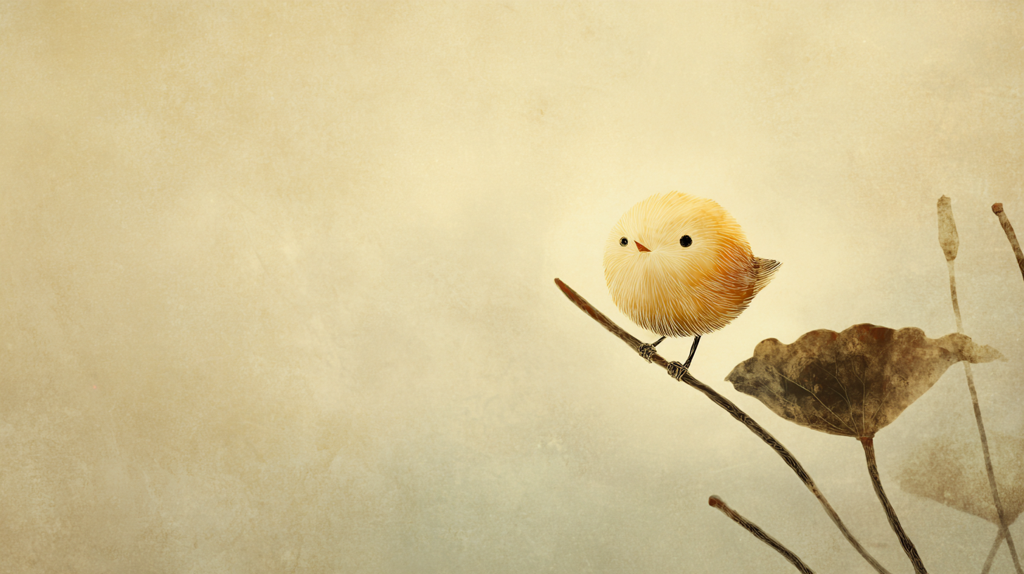 Chinese ink minimalist surreal AI illustration