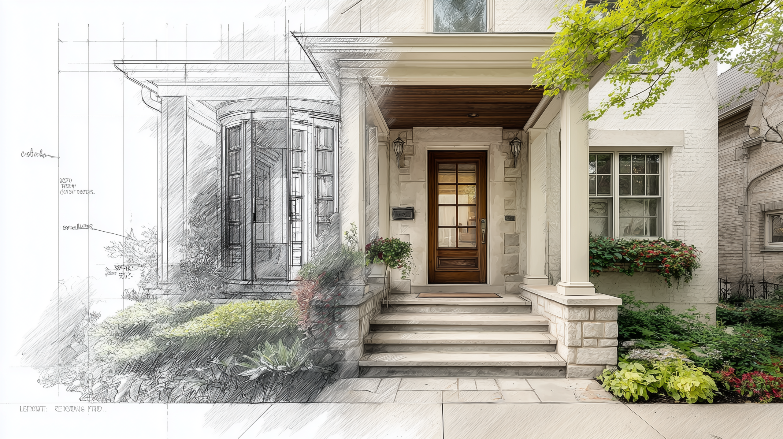 AI split composition transformation visual